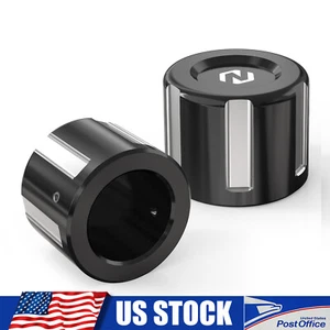 NICECNC Pair Front Axle Nut Covers For Harley Fat Boy FLSTF, FLFB 107, FLFBS 114 - Picture 1 of 11