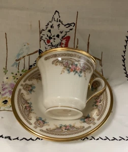 4 sets LENOX CHINA Dimention Collection Versailles Pattern Cups & Saucers ds17 - Picture 1 of 3