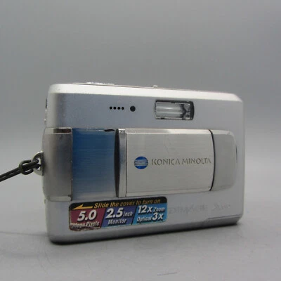 Konica Minolta Digital Camera Dimage X60 5.0MP Silver Tested *Read* - Image 1 of 4