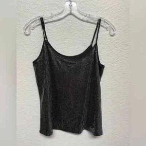 Band of Gypsies Black Shiny Chain Mail-sequins Women's Top Size S - Picture 1 of 3
