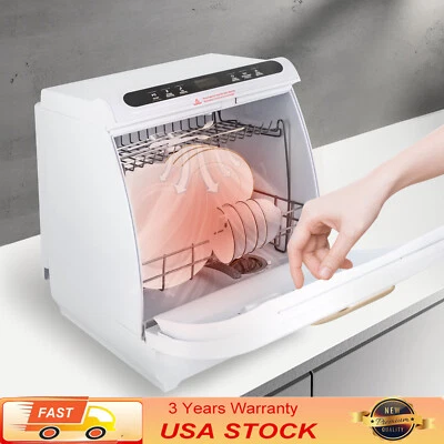 900w Countertop Dishwasher Machine 5 Washing Programs Deep Cleaning Air Drying - Image 1 of 4
