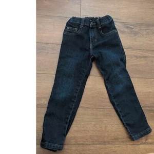 Wrangler Dark Wash Denim Jeans Adjustable Waist Stretch 5T - Picture 1 of 4
