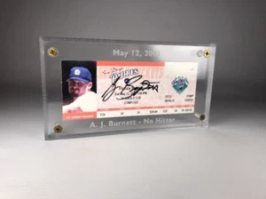 A.J. Burnett San Diego Padres Florida Marlins No hitter 5/12/2001 Signed Ticket - Picture 1 of 6