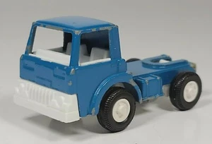 Semirtractor Tootsietoy 1970 cabina azul modelo a escala diecast de 3,5" vintage - Imagen 1 de 9