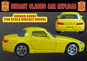 AMAZING HONDA S2000 JORDAN YELLOW; NEW 1:56 SCALE DIECAST COLLECTORS MODEL CAR - Picture 1 of 14