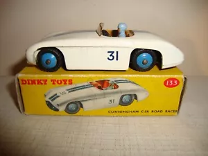 DINKY TOYS 133 CUNNINGHAM C-5R ROAD RACER - EXCELLENT in original BOX - Picture 1 of 12