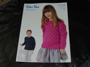 PETER PAN Moondust Double Knitting Pattern P1168 Sweater and Cardigan - Picture 1 of 1