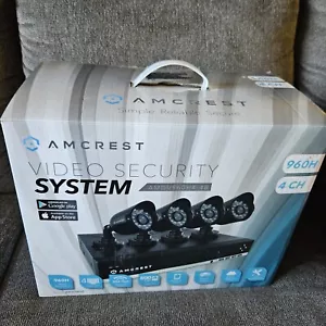 New Amcrest AMDV960H4-4B 4 Channel Bullet Security System - Opened & Never Used - Picture 1 of 15