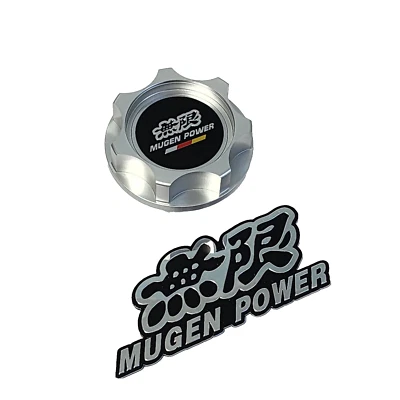SILVER  BILLET ENGINE OIL FILLER CAP FOR HONDA CIVIC D16Z6 D16Y8 MUGEN CRV SI EX - Image 1 of 4