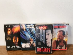 Bruce Willis Vhs Lot Die Hard, Die Hard 2, Die Hard With A Vengeance, The Six... - Picture 1 of 11
