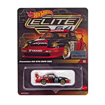 Hot Wheels Collectors Hot Wheels Elite 64 Porsche 911 GT2 EVO 993 Foto 1 de 4
