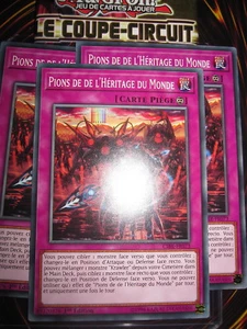 YU-GI-OH! PLAYSET (3 CARTES) PIONS DE L'HERITAGE DU MONDE CIBR-FR073 NEUF ED1 - Picture 1 of 1