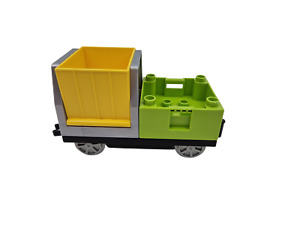 Lego® Duplo TRAIN Freight Wagon Container YELLOW GREEN