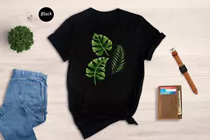 Green Plant Shirt, Botanical Tee, Nature Inspired Shirt, Botany Lover Gift - Picture 1 of 7