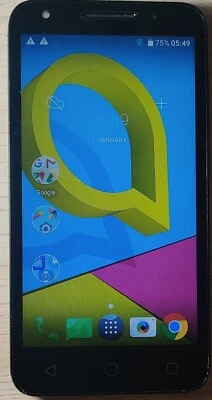 Alcatel  5044Y 8GB  Black (Unlocked) Android 6 Smartphone #925A - Image 1 of 4