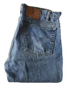 LEVIS 550 Jeans Mens W 38 L 29 Relaxed Fit Vintage Blue Denim Tapered Leg No 101 - Picture 1 of 11