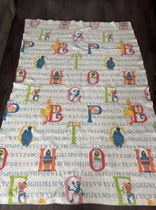 Vintage Sesame Street Muppets Alphabet Blanket Letters Twin Children’s Chatham - Picture 1 of 5