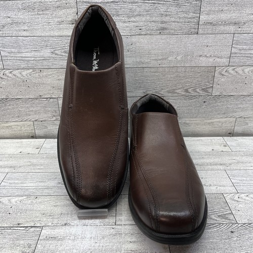 THOM BROWNE Scarpe mocassino eleganti Thom McAn Lanzo cognac pelle marrone slip on uomo taglia 8 5