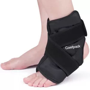 Ankle Ice Pack Wrap for Swelling Reusable Hot Cold Compression Gel Foot Ice Pac - Picture 1 of 6