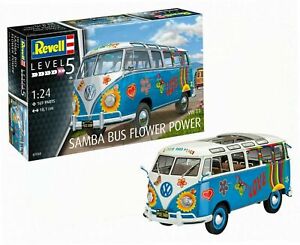 Revell 07050 VW T1 Samba Bus " Flower Power " Plastic Model Kit 1:24 New