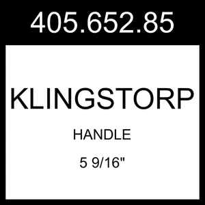 IKEA KLINGSTORP Griff schwarz/verchromt 2 Stück 5 9/16" 405.652.85 - Bild 1 von 1