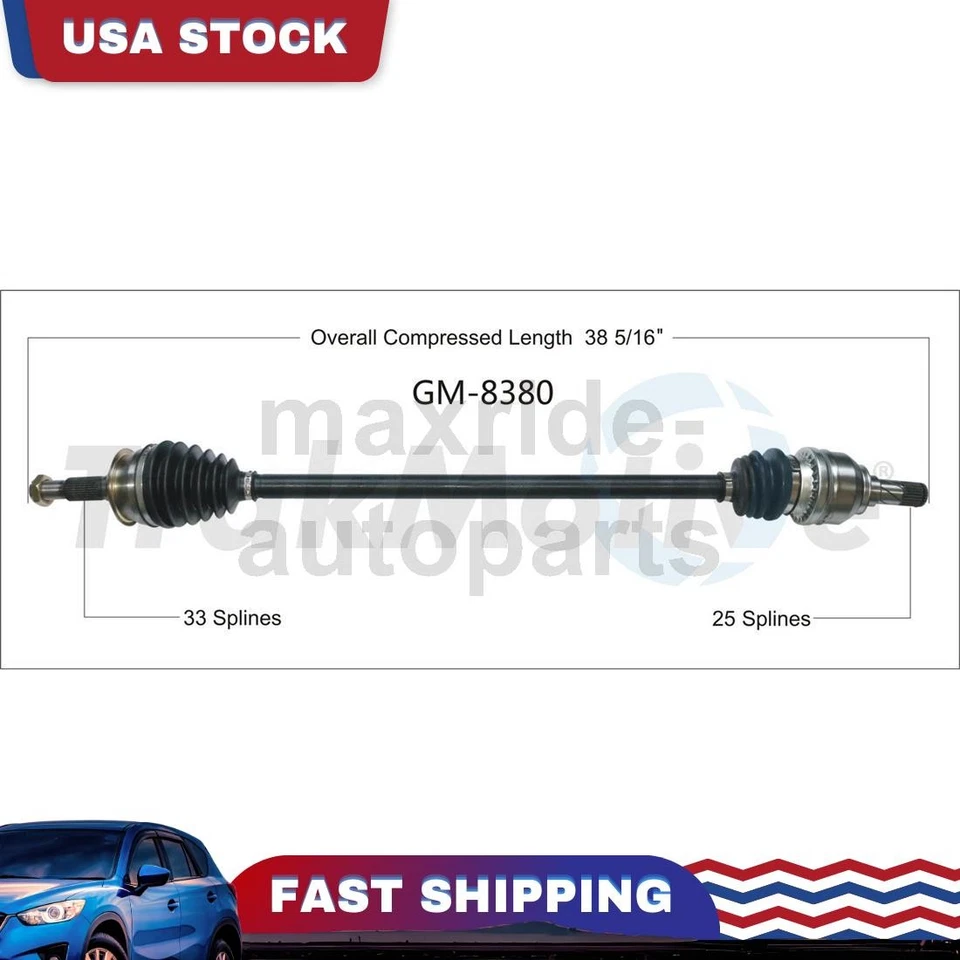 Junta de eje CV del lado del pasajero delantero derecho para Chevrolet Cruze 2016 2017 2018 Foto 1 de 1