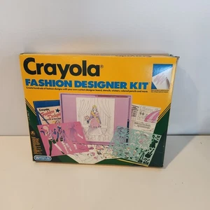 1990er Crayola Mode Designer Set Spielzeug Zeichnung Ausmalen Styling Kunst - Bild 1 von 7