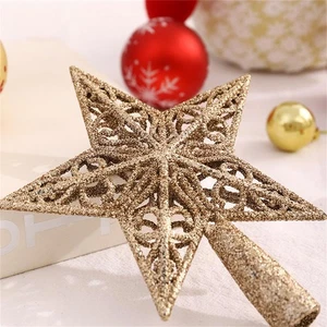 Duoleimi Árbol de Navidad Estrella Superior, 14Cm, Árbol de Navidad Estrella, Adorno de Navidad_ - Imagen 1 de 5