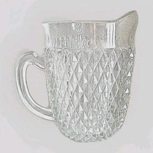 64 Unzen Diamond Point Indiana Glas Kristall Krug - Gläser auch aufgeführt - Bild 1 von 3