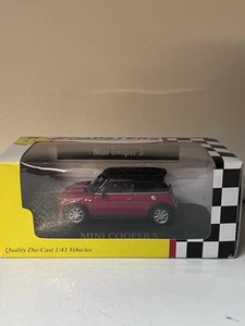 roadsters 1/43 Mini Cooper S Diecast RED Black Roof New In A Box Package Wear - Picture 1 of 7
