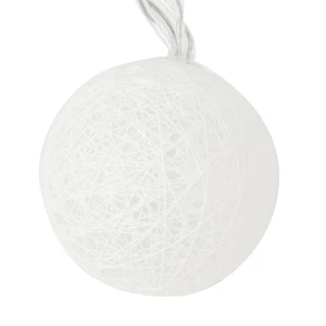 2. 20 LED Cotton Ball String Light Fairy Light Decor For Christmas H 7200 CS - Picture 1 of 11