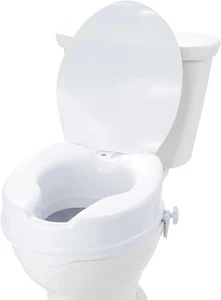 VEVOR Raised Toilet Seat, 4" Height Raised, 300 lbs - Picture 1 of 6