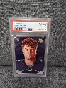 Jj McCarthy 2024 Mosaic Micro Mosaic RC Case Hit #MM-JJM psa 10 Vikings Gem Mint - Picture 1 of 2