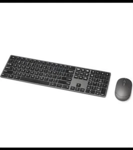 Amazon Basics Wireless Keyboard and Mouse Combo, Full-Sized 2.4 GHz USB Receiver - Picture 1 of 3