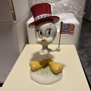 Vintage Lenox All American Tweety 4th of July Patriotic Porcelain Figurine NIB - Picture 1 of 7