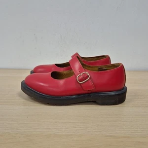 Dr Martens Y2K Indica Polley rot Glattleder Mary Jane flach Dolly Schuhe UK 5 - Bild 1 von 9