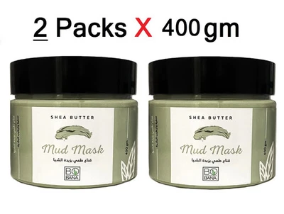 BOBANA Shea Butter Mud Mask, Extra Softness& Moisturizing ( 2 Pack X 400 gm ) - Image 1 of 3