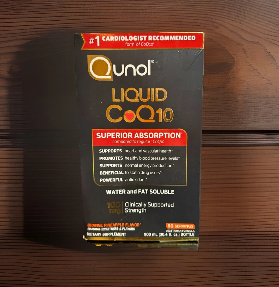 Qunol Líquido CoQ10 Antioxidante Absorción Superior Para Corazón 30.4 OZ Exp 11/2027 Foto 1 de 4