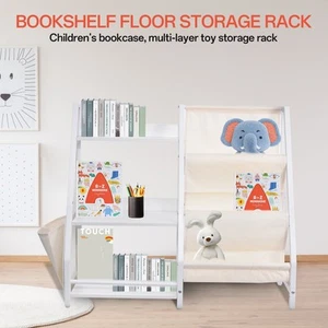 Kinder Bücherregal Regal Kinderzimmer mit 3 Ablagefächern und 3 offenen Fächern - Bild 1 von 10