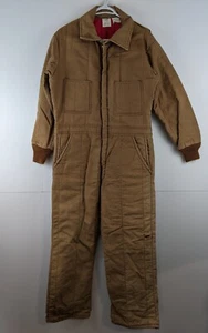 Mono aislante RedHead de colección para hombre M marrón tostado lona acolchado forrado garra cremallera - Imagen 1 de 14