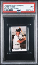 1983 Wade Boggs RC PSA 9 POP 12 Holy Grail MINT Rare All-Star Game Insert Rookie