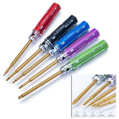  0.9/1.27/1.3/1.5/2.0mm Hexagon Screwdriver Screw Driver Tool for 1/24 RC Car - Image 1 of 4