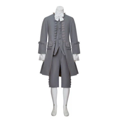 Roupa colonial masculina uniforme medieval do século XVIII ternos masculinos vitorianos / - Imagem 1 de 4