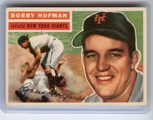 1956 Topps Bobby Hofman New York Giants #28 White 🚀😳💥 VGEX - Picture 1 of 2