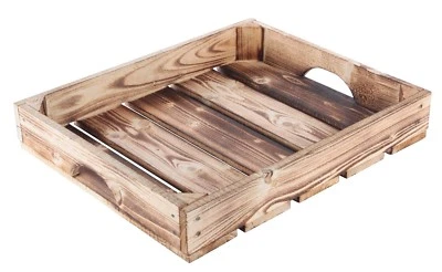 Geflammte Betttablett Tablett Frühstückstablett Serviertablett Holz Holztablett - Bild 1 von 2