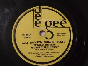Milt Jackson - Between The Devil & The Deep Blue Sea VG- 78 Dee Gee Record 1951 - Picture 1 of 2