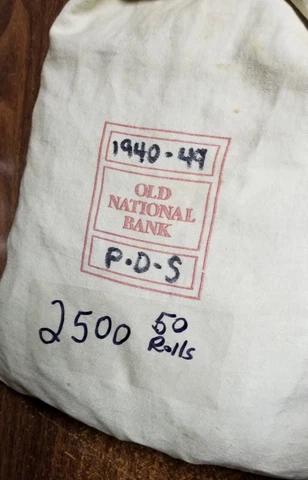 2500 Lincoln Wheat Cents *50 Rolls* 1940-1949-PDS*  *Avg Circulated Condition* Cover
