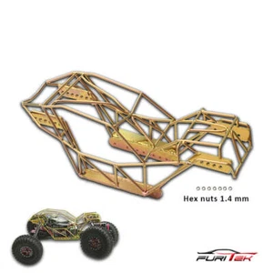 Furitek OLYMPUS Titanium Rolling Cage For Axial SCX24 Gold - Picture 1 of 2