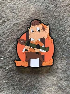 Medema Series: Cleveland Browns Brownie the Rocket Launching Elf PVC Patch - Picture 1 of 1