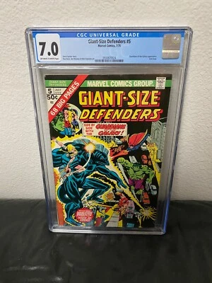 Giant-Size Defenders #5 CGC 7.0 Marvel Comics 1975 Guardians Of The Galaxy App  - Image 1 of 3